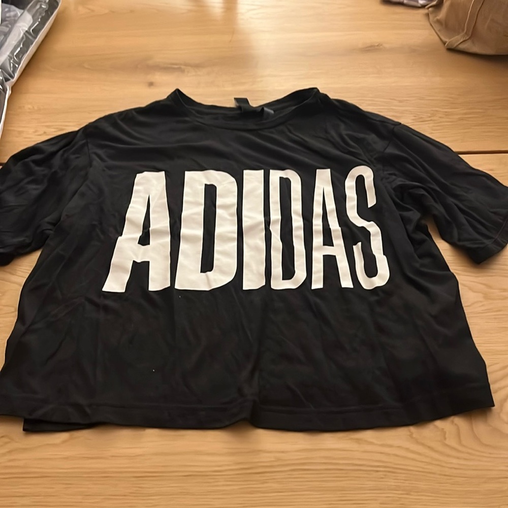 Adidas black loose top